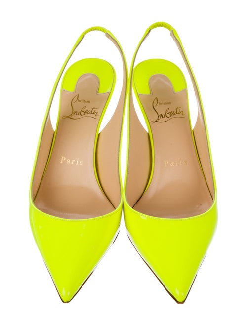 Christian Louboutin Patent Leather Slingback Pumps