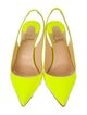 Christian Louboutin Patent Leather Slingback Pumps