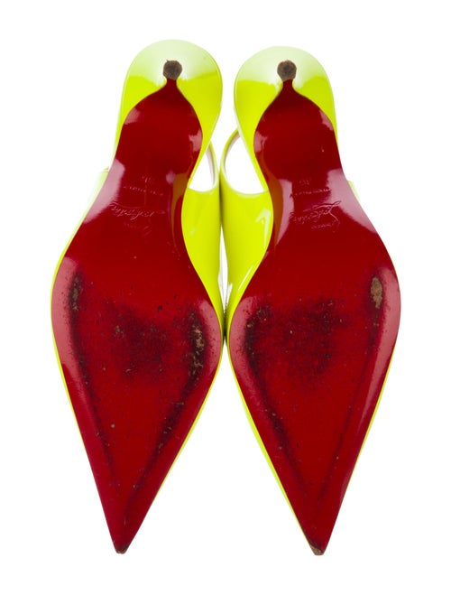Christian Louboutin Patent Leather Slingback Pumps