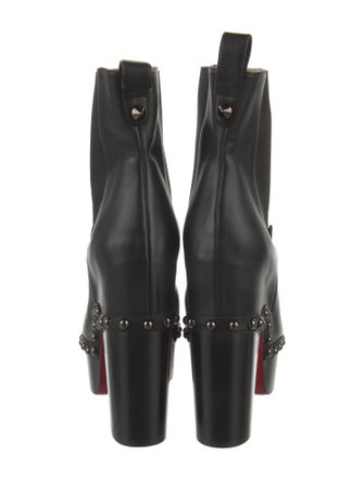 Christian Louboutin Spike Accents Leather Chelsea Boots