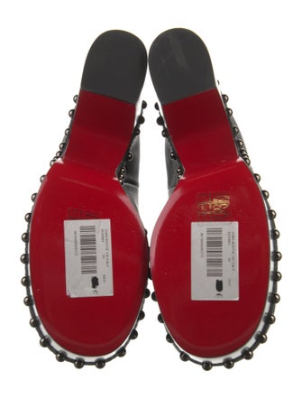 Christian Louboutin Spike Accents Leather Chelsea Boots