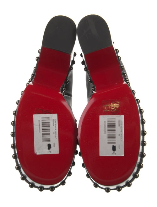 Christian Louboutin Spike Accents Leather Chelsea Boots