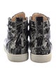Christian Louboutin Patent Leather Printed Sneakers