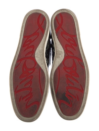Christian Louboutin Patent Leather Printed Sneakers