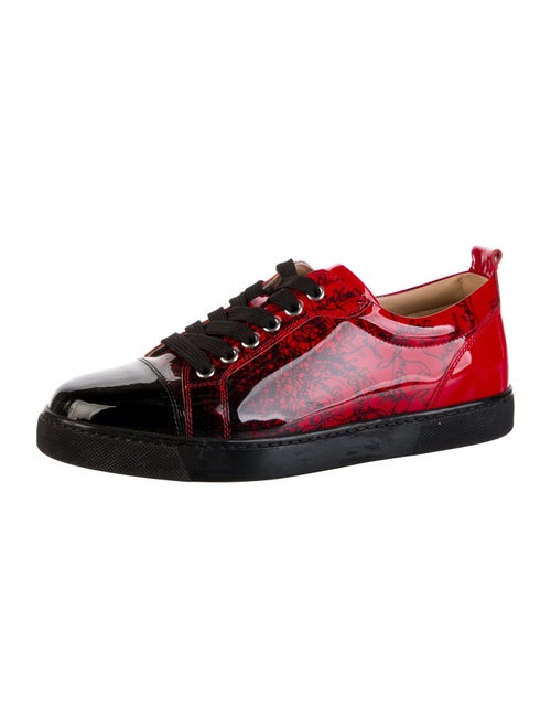 Christian Louboutin Patent Leather Printed Sneakers