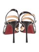 Christian Louboutin Patent Leather Slingback Sandals