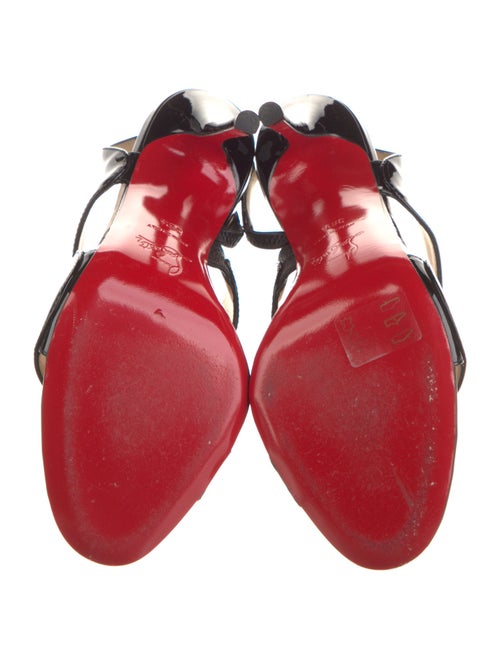 Christian Louboutin Patent Leather Slingback Sandals