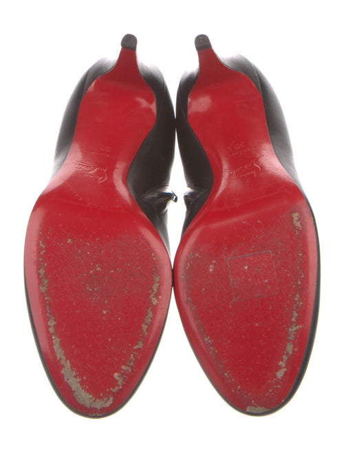 Christian Louboutin Spike Accents Leather Boots