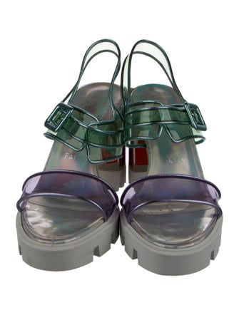 Christian Louboutin PVC Slingback Sandals