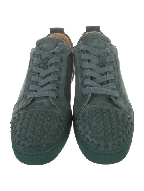 Christian Louboutin Spike Accents Suede Sneakers