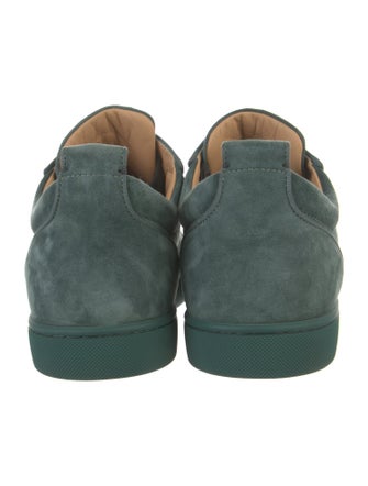 Christian Louboutin Spike Accents Suede Sneakers