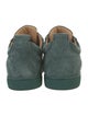 Christian Louboutin Spike Accents Suede Sneakers