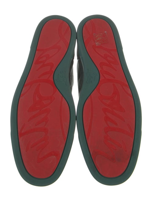 Christian Louboutin Spike Accents Suede Sneakers