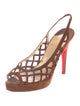 Christian Louboutin 2000's Suede Slingback Sandals