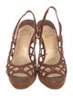 Christian Louboutin 2000's Suede Slingback Sandals