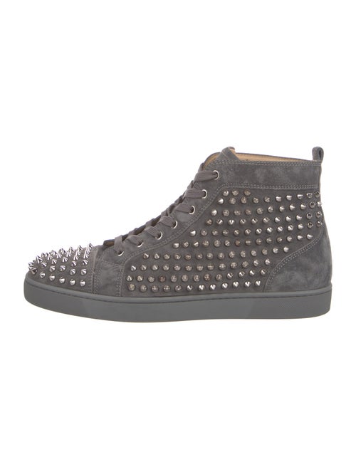 Christian Louboutin Suede Studded Accents Sneakers