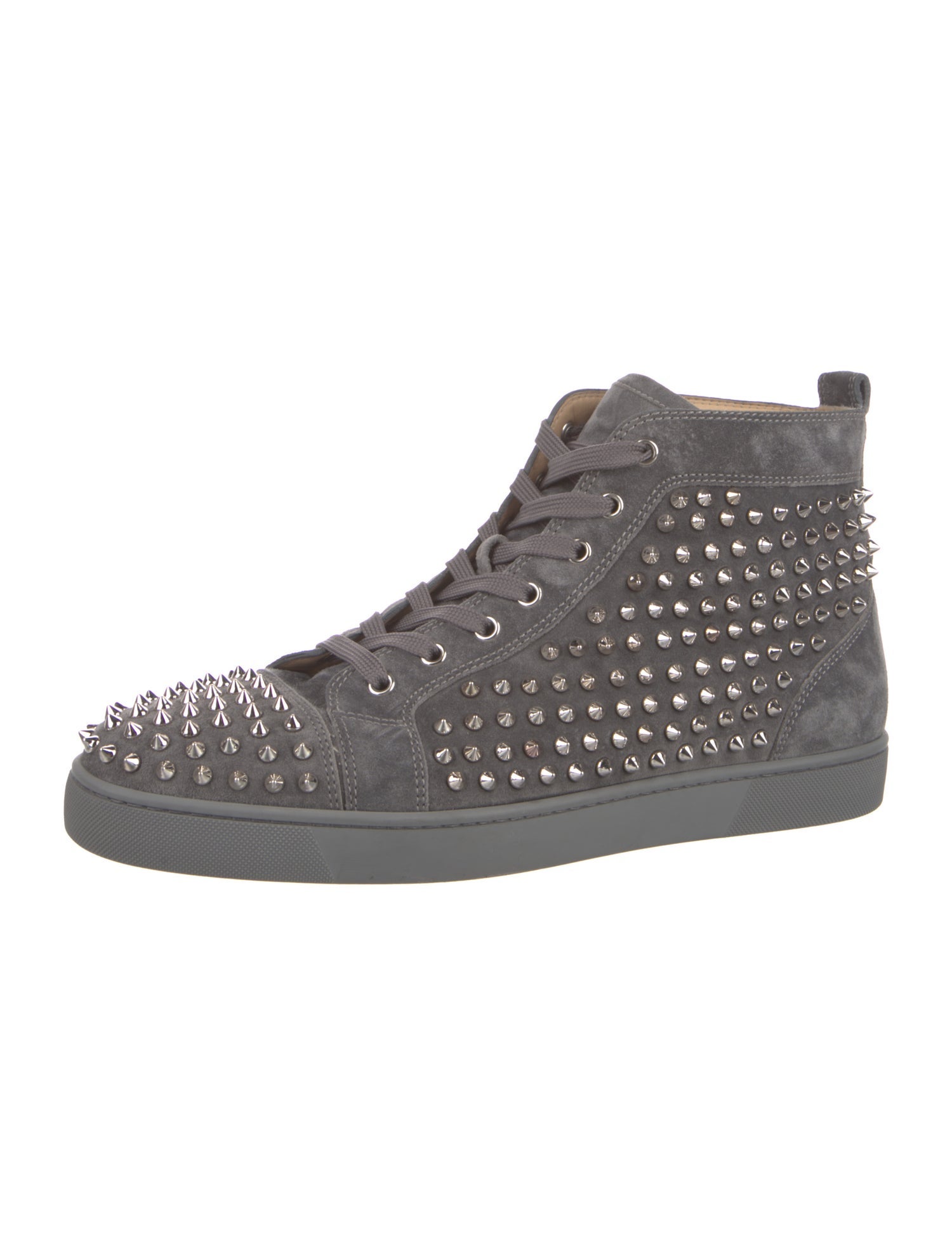 Christian Louboutin Suede Studded Accents Sneakers