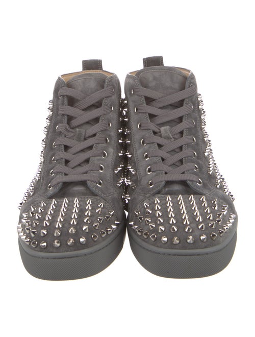 Christian Louboutin Suede Studded Accents Sneakers