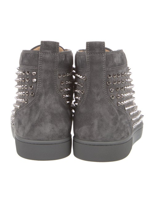 Christian Louboutin Suede Studded Accents Sneakers