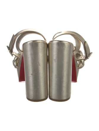 Christian Louboutin Leather Braided Accents Sandals