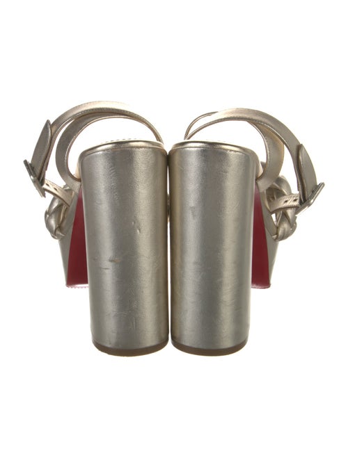 Christian Louboutin Leather Braided Accents Sandals