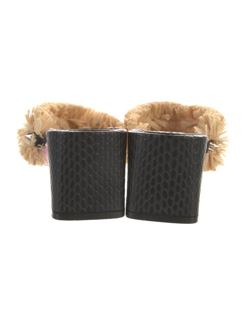 Christian Louboutin Spike Accents Leather Slides