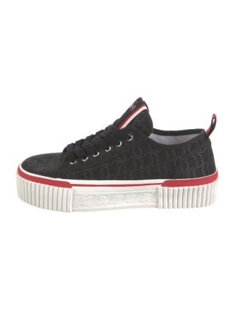 Christian Louboutin Canvas Printed Sneakers