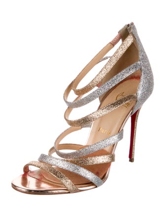 Christian Louboutin Glitter Glitter Accents Sandals