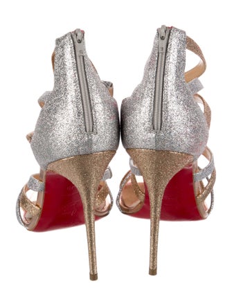 Christian Louboutin Glitter Glitter Accents Sandals