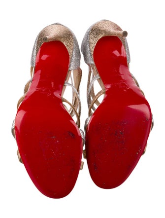 Christian Louboutin Glitter Glitter Accents Sandals