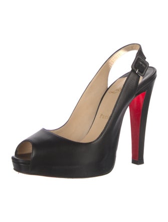 Christian Louboutin Leather Slingback Pumps