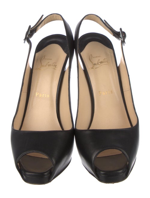 Christian Louboutin Leather Slingback Pumps