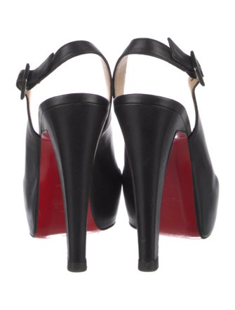 Christian Louboutin Leather Slingback Pumps