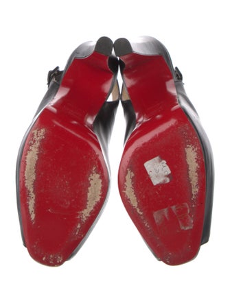 Christian Louboutin Leather Slingback Pumps