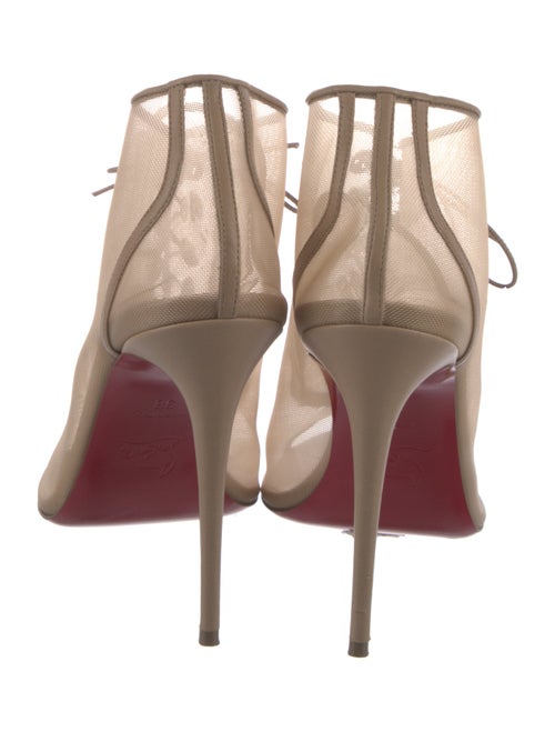 Christian Louboutin Mesh Mesh Accents T-Strap Sandals