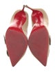 Christian Louboutin Leather Bow Accents Pumps