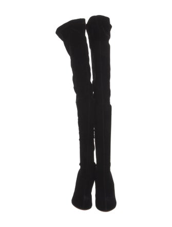 Christian Louboutin Velvet Sock Boots