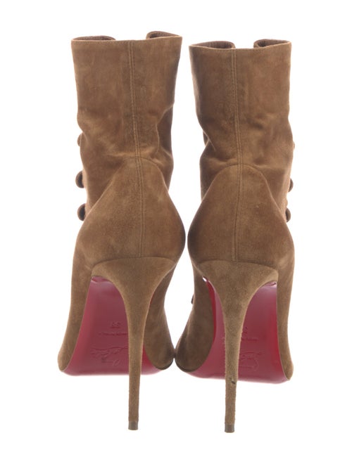Christian Louboutin Suede Lace-Up Boots