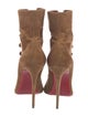 Christian Louboutin Suede Lace-Up Boots