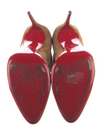Christian Louboutin Suede Lace-Up Boots
