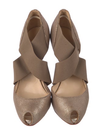 Christian Louboutin Leather D'Orsay Pumps