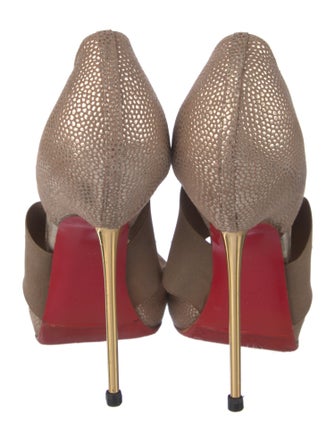Christian Louboutin Leather D'Orsay Pumps