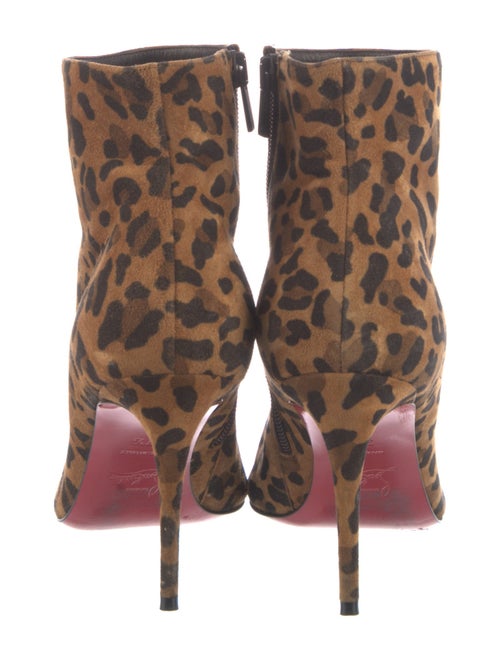 Christian Louboutin Suede Animal Print Boots