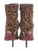 Christian Louboutin Suede Animal Print Boots