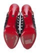 Christian Louboutin Leather Cutout Accent Slingback Pumps