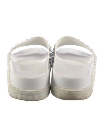 Christian Louboutin Spike Accents Rubber Slides