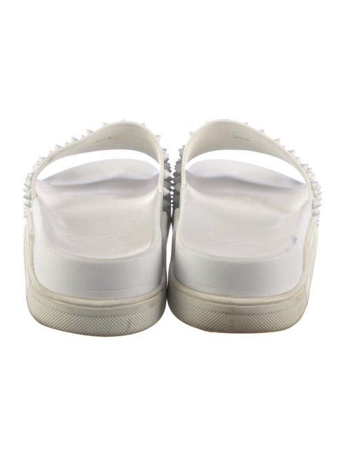 Christian Louboutin Spike Accents Rubber Slides