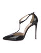Christian Louboutin Patent Leather T-Strap Pumps