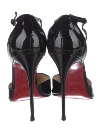 Christian Louboutin Patent Leather T-Strap Pumps