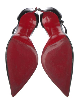 Christian Louboutin Patent Leather T-Strap Pumps